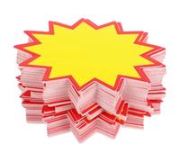 PATKAW Retail Price Tags for Effective Display and 100pcs Yellow Paper Visibility Easy Installation for Blank Price Tags Supermarkets and Retail Environments