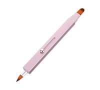 PATKAW Retractable Dual-ended Lip Brush for Precise Application of Lipstick and Lip Gloss Portable Lightweight Design with Artificial Fiber Bristles for On-the-go and Cosmetic Bag