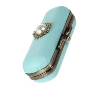 PATKAW Retro Style Lipstick Case Elegant Design Chic Lipstick Box for Everyday Use Holding Container Built Mirror for Cosmetic Storage Box
