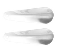 PATKAW Shoe Horns Short Handled 2pcs with Ergonomic Handle Stainless Steel and Anti-slip Design Shoe Helper for Home and Travel, for Pregnant Women and People Recovering from Surgery