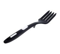 PATKAW Silicone Kitchen Pasta Fork Simple Design Black Silicone Multi-Function Spaghetti Fork with Smooth Round Edges, Healthy and Safe Cooking Utensil for Hotels and Camping
