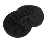 PATKAW Silicone Makeup Brush Cleaner Mat for Home Use Time-saving and Safe Makeup Brush Cleaner Pad Black Cleaning Mat