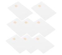 PATKAW Smart Blank PVC Cards with 4442 Embedded Chip, 8Pcs White Waterproof Id Cards for Driver Badge Printing and Office Identification