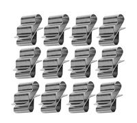 PATKAW Solar Panel Cable Clips for Firmly Fixing Solar Cables on Ships Stainless Steel 30pcs with Grooves Design Silver Wire Clips Can Hold Sturdy