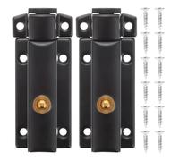 PATKAW Spring Loaded Barrel Bolt Slide Latch Lock in 2pcs Stainless Steel with Quick Locking Corrosion Resistant Features and Window and Fence Security Bedroom and Bathroom