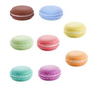 PATKAW Storage Box Pp Material Mini Macaron Jewelry Organizer Portable 8pcs Small Accessories Holder Cute Pill Box for Pocket Or Bag Use