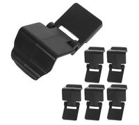 PATKAW Terrarium Lock Clips for Reptile Tanks and Amphibians 6pcs ABS Black Escape-Proof Lid Buckles for Secure Enclosures in Tropical Ecosystems