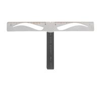 PATKAW Three-point Eyebrow Ruler Stencil Kit Metal Brow Positioning Tool for Makeup in Seconds Easy to Carry for Home Use and Beginners