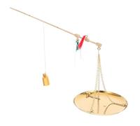 PATKAW Traditional Medicine Scale 250g Copper Portable Kitchen Scale with Pan Compact Design for Precise Measurement for Home Use and Herbal Shops