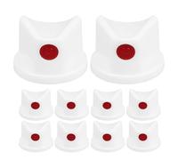 PATKAW Universal Aerosol Nozzle Caps 15Pcs with Plastic Construction and Waterproof Button Replacement for Spray Paint in Car and Graffiti Projects