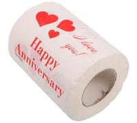 PATKAW Valentine Pattern Soft Toilet Paper Roll Made from Wood Pulp Paper, Easily Break and Comfortable Tissue for Home and Office Use, for Festive and Anniversary Occasions