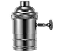 PATKAW Vintage Pendant Lamp Holder E27 Easy to Install Retro Die Casting Light Socket with Heat Resistant Aluminum and Copper Construction for Bathroom and Stairways
