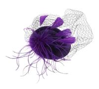 PATKAW Vintage Pillbox Hat Hairband Wedding Party Headdress Retro Mesh Alloy Plastic Material with Veil Design Adds Glamour for Bridal Party Church New Year