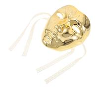 PATKAW Vintage Steampunk Mechanical Full Face Mask for Men in Golden Abs Material Intricate Patterns and Exceptional Comfort, for Themed Events and Photo Props