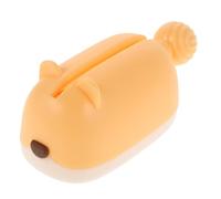 PATKAW Wall-Mounted Toothpaste Holder and Tube Squeezer for Homes, Yellow Pp Plastic Dispenser Spacesaving Design and Waste Prevention, Modern Minimalist Style for Bathroom Use