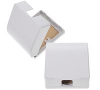 PATKAW Waterproof Electric Socket Covers Safe for Electricity Utilization 2pcs White with PVC Material Sturdy Wall Plate Outlet Covers Suitable for Office and Hospital Use