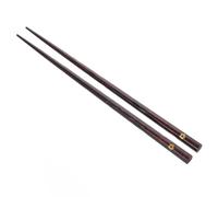 PATKAW Wooden Reusable Chopsticks Japanese Style Brown Nonslip Design Sophisticated Romantic Flatware for Restaurants and Social Gatherings