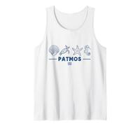 Patmos Marine Animals Greek Flag Sea Creatures Island Greece Tank Top