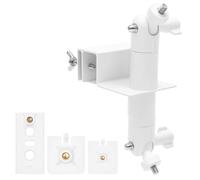 PATNFR 2 in 1 No Drill Gutter Mount Bracket for Ring Cameras and Solar Panel 360° Adjustable Outdoor Security Camera Mounts Weatherproof Universal Compatibility