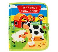 PATNFR Montessori Soft Baby Felt Books Farm Busy Book Educational Learning Sensory Toy Early Development Interactive Quiet Books for Boys Girls Christmas Birthday Gifts Toddlers Travel Toy (Farm)