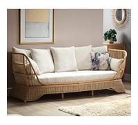 patnos rattan day bed with jasper fabric seat cushion