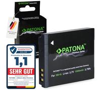 PATONA 1209 Lithium-Ion 1000 mAh 3.7 V Rechargeable Battery - Rechargeable Batteries (1000 mAh, 3.7 Wh, Lithium-Ion (Li-Ion), 3.7 V, Black)