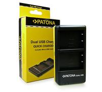 Patona 1948 Dual USB Charger for Olympus BLS-5 BLS-50 BLS-1 Battery