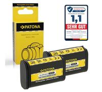 PATONA 2 x Premium Battery Compatible with Leica Q2 Q3 SL2 SL2S, 2600 mAh | Two premium replacement batteries each with 18.7 Wh capacity - double pack for the Leica, always one charged battery in