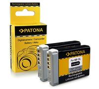 PATONA 2 x Replacement Battery for Canon NB-13L NB-15L Battery Pack 1010 mAh 3.6 V