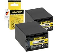 PATONA 2 x Replacement Battery for Sony NP-FV100 2700 mAh Battery Compatible with Sony NP-FV50 NP-FV30 NP-FV70 NP-FV90 HDR-CX110 CX170 CX300 CX550 HDR-HC3 HC7 HDR-XR150 XR350