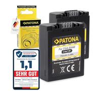 PATONA 2x Battery CGA-S006 compatible with Panasonic Lumix DMC-FZ7 DMC-FZ8 DMC-FZ30 DMC-FZ50