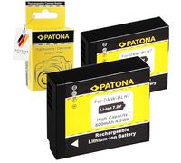 PATONA 2x Battery DMW-BLH7 / BLH7E compatible with Panasonic Lumix DMC-GM1 DMC-GM5 DMC-GF7 DC-GX800 DMW-LX15