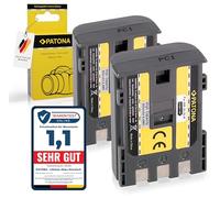 PATONA 2x Battery NB-2LH 600mAh compatible with Canon EOS Digital Rebel Xti