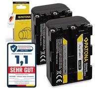 PATONA 2x Battery NP-FM55H FM50 QM51 compatible with Sony CCD-TRV740 DCR-PC330 DSC-F828 MVC-CD500