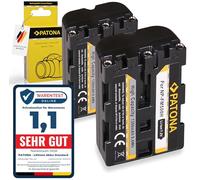 PATONA 2x Battery replacement for Sony NP-FM500H compatible with Sony Alpha SLT-A57 A58 A65 A77 A77 II A99 Sony ILCA-77M2