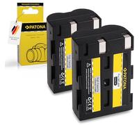 PATONA 2x Konica-Minolta NP-400 1300mAh Replacement Battery Compatible with Konica Minolta NP400 Dimage A1 A2 A7 Digital Dynax 5D 7D Samsung GX-10 GX-20 Pentax K10D K20D