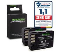 PATONA 2x Premium Battery D-Li90 compatible with Pentax 645D K-01 K-3 K-5 K-7