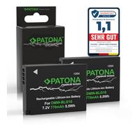 PATONA 2X Premium Battery for Panasonic DMW-BLG10 BLG10E DMC-GF6 770mAh | Replacement battery for Lumix DC GX9 TZ202 TZ91 DMC GX7 GX80 LX100 TZ101 TZ99 TZ80 100% identical to the original