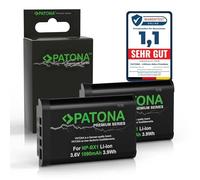 PATONA 2x Premium Battery NP-BX1 compatible with Sony CyberShot DSC-H400 DSC-HX50 DSC-HX60 DSC-HX90,