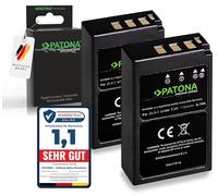 PATONA 2x PREMIUM Replacement Battery for Olympus BLS-5 1100mAh Compatible with Olympus E-450 OM-D E-M10 Mark II III S IV Pen E-P3 E-PL1 E-PL2 E-PL3 E-PL5 E-PL6 E-P7 E-PL7 EPL8 EPL10 EPM1 EPM2 BLS5