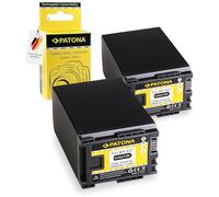 PATONA 2x Replacement Battery for Canon BP-827 2000mAh Compatible with Canon Camcorder FS11 FS21 FS22 HF10 HF20 XA20 XA40 XA60 Legria FS200 FS306 FS406 GX10 HF G10 G40 G50 30 M30 400 S10 S100 BP827