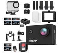 PATONA Action Cam Life SL3 | 4K 120fps 16MP ICE | 120° Wide Angle Video Camera | Dual Screen Camera | Remote Control | Up to 30 m Underwater Camera | Speaker + 4G Batteries + Dual Charger + 64GB Card