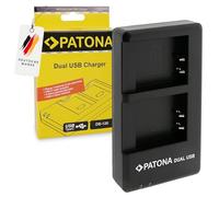 PATONA Dual Charger USB-C/Micro-USB for Ricoh GR IV DB-120 Camera Battery