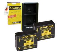 PATONA Dual Charger USB-C with 2 x DMW-BLG10 Battery 770 mAh Compatible with Panasonic DMW-BLE9 BLE9E BLG10E DMC GF6 GF3 GF5 GF6 GX7 GX80 LX100 TZ101 DC GX9 TZ202