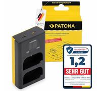 PATONA Dual LCD USB Charger for DMW-BLK22 Battery compatible with Panasonic DC-S5 G9 GH5 GH5S