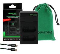 PATONA EN-EL15c EN-EL15b EN-EL15 - PD Performance Battery Charger (1500mA), USB-C Mini Dual LCD - PD/QC Compatible (161965)