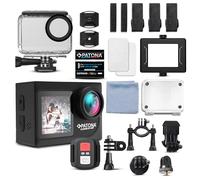 PATONA Platinum Action Cam Life SL4 5K | XDV App iOS & Android | 64MP 120° Wide Angle | MicroSD | Dual Screen | Remote Control | Waterproof up to 30 m | Speaker | Image Stabilisation