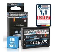 PATONA Platinum Battery LP-E10 1020mAh USB-C Input Replacement Battery Compatible with Canon EOS 1100D 1200D 1300D 2000D 4000D Rebel T3 T5 T6 T9 Kiss X50 X70 X80 1DX 1D X Mark II LP E10 LPE10