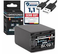 PATONA Platinum NP-FV100 Battery 3090mAh with USB-C - Replacement for Sony NP-FV100 FV70 FV50 - Compatible with Handycam CX625 CX680 PJ810, FDR-AX33 AX43 AX53 AX700 - Long Shooting