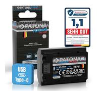 PATONA Platinum NP-FZ100 Battery 2600 mAh with USB-C - Replacement for Sony NP-FZ100 - Compatible with Alpha 6600 6700 7 III/IV 7C II 7CR 7R IV/V 7S III A1 FX3 FX30 ZV-E1 - Charging Directly on the
